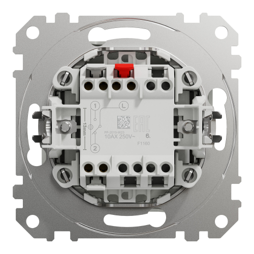 Выключатель одноклавишный Schneider Sedna Design проходной IP20 белый SDD111106