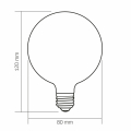 Світлодіодна лампа Videx Filament G125 7W 3000K E27 VL-DG80MO