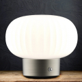 Настільна LED лампа Goldlux Latte 1.8W аккумуляторная 2700K IP20 срібло 329844