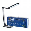 Настольный LED светильник Delux TF-520 10W 3000К/4000К/6000К USB серебристый 90018130