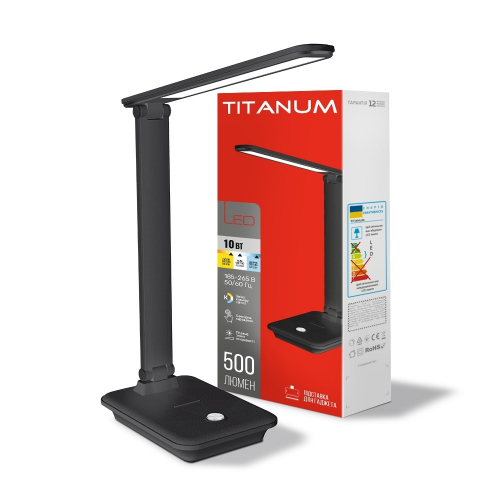 Настільна LED лампа Titanum 10W 3000-6500K TLTF-009B
