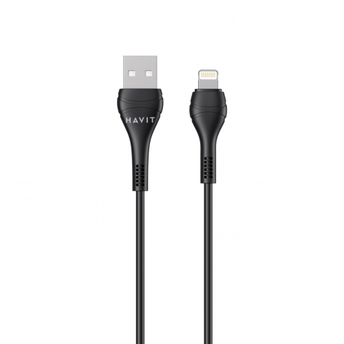 Кабель соединительный зарядный HAVIT HV-CB6160 USB to Lightning 1м HV-CB6160-L-BK