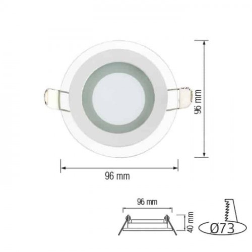 LED світильник Horoz "Clara-6" 6W 4200К 016-016-0006-030