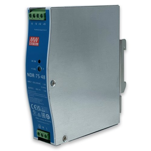 Блок питания на DIN-рейку Mean Well 75W 1.6A 48V NDR-75-48
