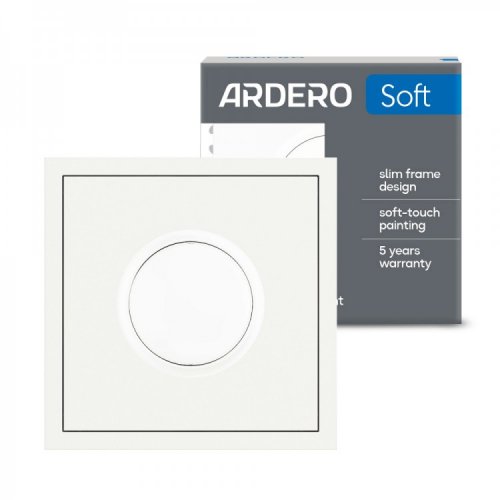 Диммер Ardero EV111D-W 100W Soft поворотный белый 8692