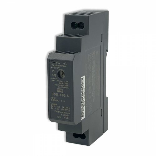 Изолированный DC/DC-преобразователь Mean Well на DIN-рейку 15W 3A 5V DDR-15G-5