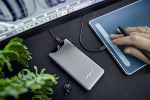 Портативний зарядний пристрій (повербанк) INTENSO 10000mAh QC3.0 F10000 GREY 7332034