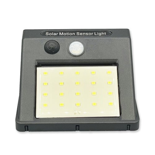 LED светильник уличный Goldlux Box на солнечной батарее 2.2W 6400К IP44 с датчиком движения 307644
