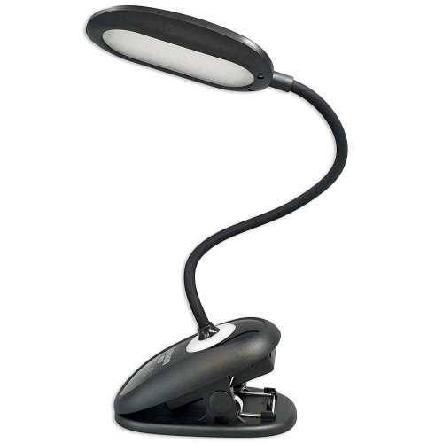 Настільна LED лампа акумуляторна Lebron L-TL-7506BL гнучка 5W 3000-6500K чорний 15-13-53