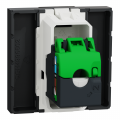 Розетка компьютерная, RJ45, одиночная, кат. 5е UTP, 2-мод., Schneider Unica New NU341154 антрацит