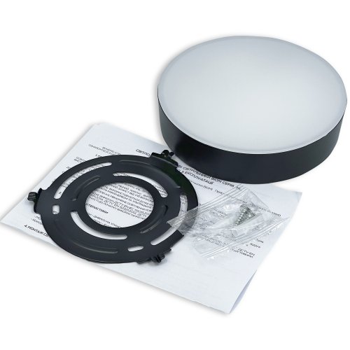 LED світильник накладний Biom 12W 5000К IP40 круглий чорний NL-2-R12-B-5 25795