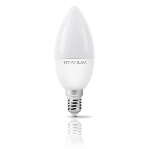 LED лампа Titanum C37 6W E14 4100K TLС3706144