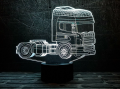 3D светильник "Автомобиль 19" с пультом+адаптер+батарейки (3ААА) 08-033