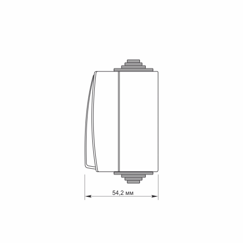 Кнопка дзвінка Videx Binera сіра VF-BNW11DB-G