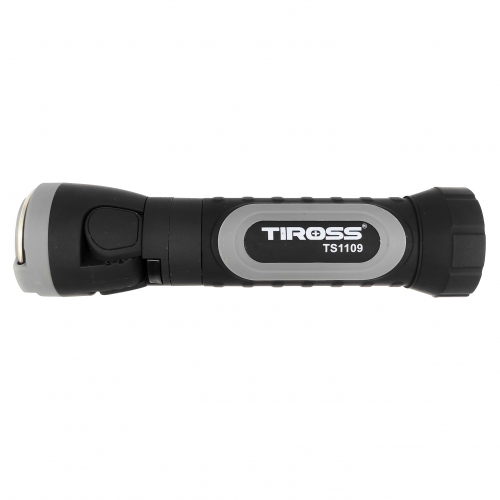 Портативний світлодіодний ліхтарик Tiross 2 Вт COB 1 Вт LED сірий TS-1109