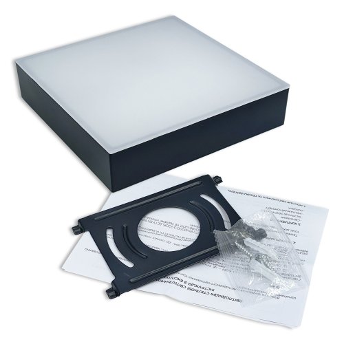 LED светильник накладной Biom 12W 5000К IP40 квадрат черный NL-2-S12-B-5 25799