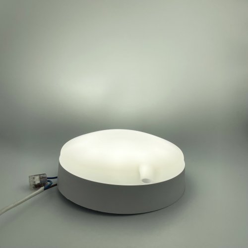 LED світильник Eurolamp накладний круглий ЖКГ G8 12W 5000K з датчиком руху LED-NLR-12/50(sensor)(G8)