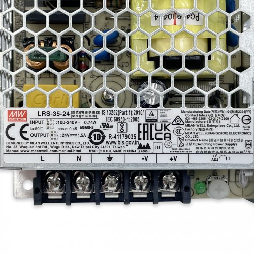 Блок питания Mean Well 35W 24V 1.5A IP20 LRS-35-24