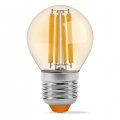 Світлодіодна лампа Videx Filament G45FA 6W E27 2200K бронза VL-G45FA-06272