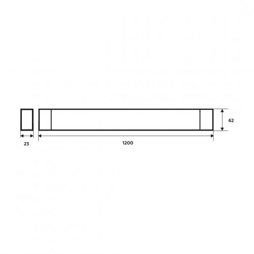 Світлодіодний світильник Eurolamp 100W 6500K IP20 LED-FX(1.2)-100/65