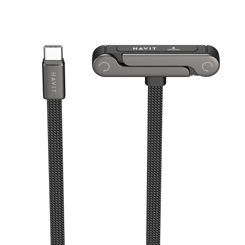 Кабель з'єднувальний зарядний HAVIT USB-C - Lightning PD60W 3A 1.2м з підставкою HV-CB6387