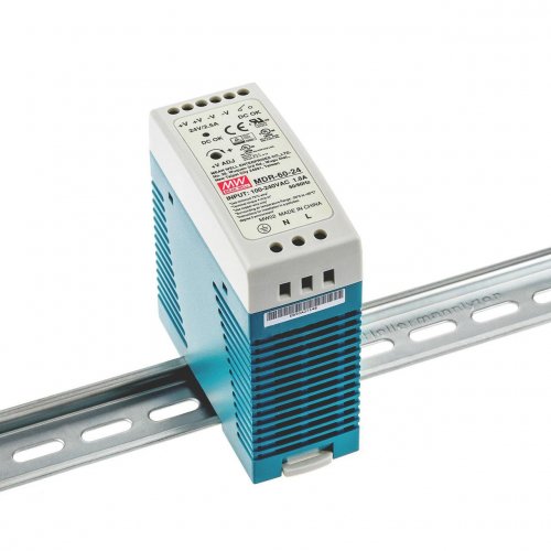 Блок питания на DIN-рейку Mean Well 60W 2.5A 24V MDR-60-24