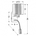 Светильник настенный Candellux SYLWANA LED 21-28648