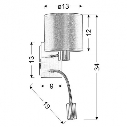 Светильник настенный Candellux SYLWANA LED 21-28648