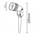 Светильник садово-парковый Horoz OPTIC-GX под лампу GU10 IP65 черный 075-022-1001-010 Светильник садово-парковый Horoz OPTIC-GX под лампу GU10 IP65 черный 075-022-1001-010