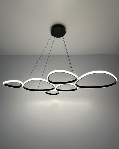 LED світильник підвісний Goldlux Petra 58W 4000K чорний 334053