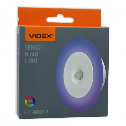 LED світильник акумуляторний Videx з датчиком руху 1200mAh VL-NL114W-G
