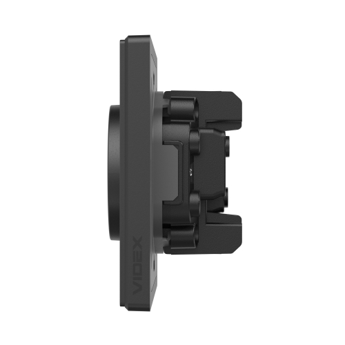 Розетка Videx Nota двойная без заземления черная VF-NT-SK2-BL