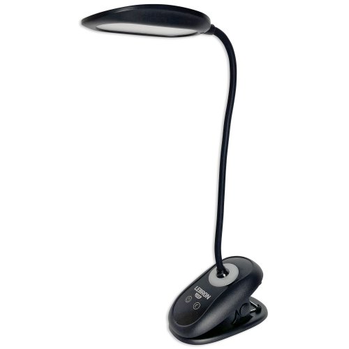 Настільна LED лампа акумуляторна Lebron L-TL-7506BL гнучка 5W 3000-6500K чорний 15-13-53