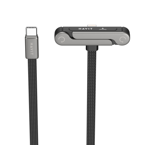 Кабель з'єднувальний зарядний HAVIT USB-C - Lightning PD30W 3A 1.2м з підставкою HV-CB6386