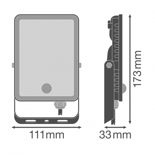 Світлодіодний прожектор Ledvance Floodlight Essential Sensor 20W 4000K IP65 з датчиком руху 4058075768277