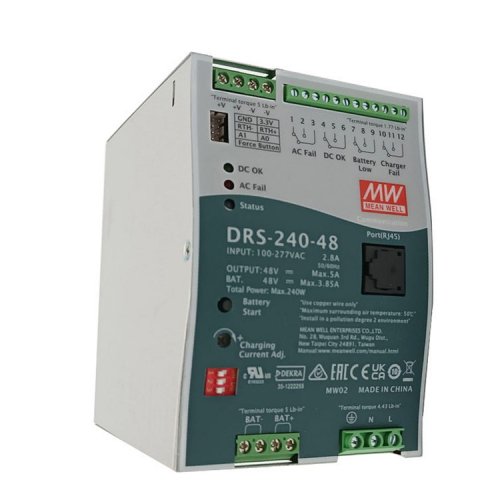 Блок живлення на DIN-рейку Mean Well 240W 5A 48V DRS-240-48