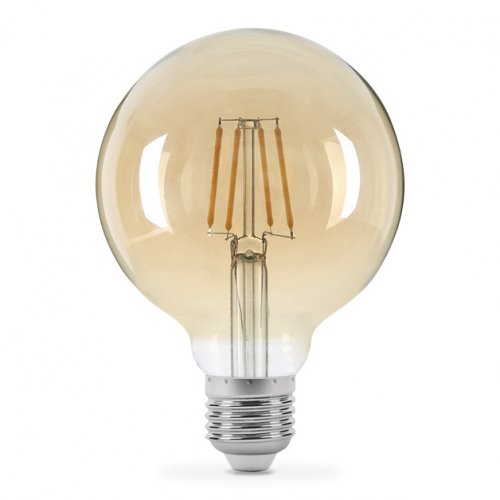 Світлодіодна LED лампа Titanum Filament G95 6W E27 2200K бронза TLFG9506272A