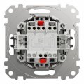 Выключатель одноклавишный Schneider Sedna Design перекрестный IP20 алюминий SDD113107
