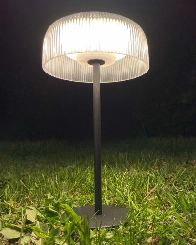 Настільна LED лампа на сонячній батареї Zuma Line Bluet акумуляторна вулична 2.5W 2700K IP44 DT33111