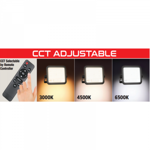 Світлодіодний LED прожектор на сонячній батареї Horoz TIGER PRO 100W 3CCT 3000/4500/6500K IP65 068-012-2100-010