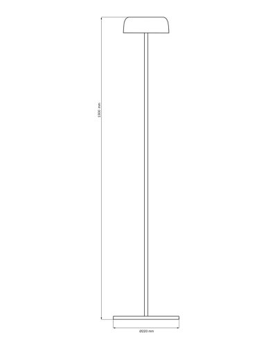 Торшер Goldlux Trypolis LED аккумуляторный 2W 2700K IP44 USB уличный 329929