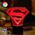 3D светильник "Знак Супермена" с пультом+адаптер+батарейки (3ААА) 43378REVC
