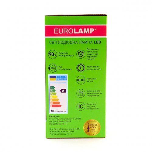 Світлодіодна лампа Eurolamp 40W Е27 6500K (LED-HP-40276)