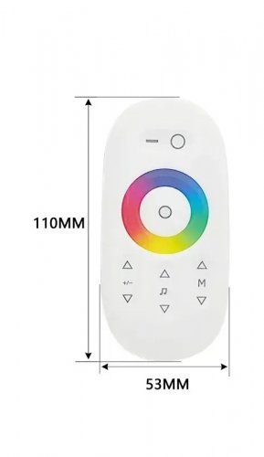 Контроллер Prolum RGB Радио RF 12-24V 18А (5 кнопок) сенсорный с пультом 402026