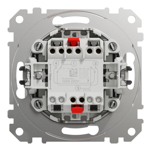 Выключатель одноклавишный Schneider Sedna Design проходной IP20 белый SDD111107
