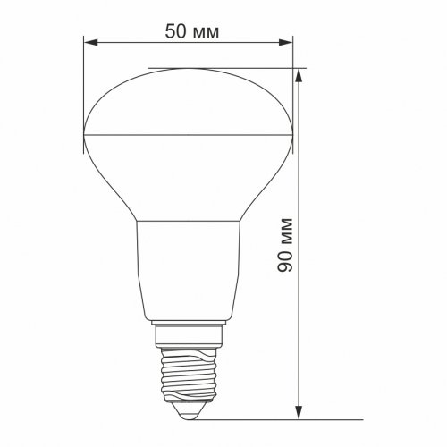 LED лампа Titanum R50 6W E14 4100K TLR5006144