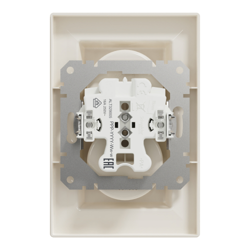 Розетка двойная без заземления Schneider Asfora Кремовый EPH9700123
