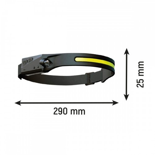 Налобный LED аккумуляторный LED фонарь Lebron L-HL-10157 3W 6500K USB 15-15-62