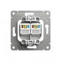 Розетка Videx Nota двойная компьютерная мокко VF-NT-SK2PC6-BR Розетка Videx Nota двойная компьютерная мокко VF-NT-SK2PC6-BR