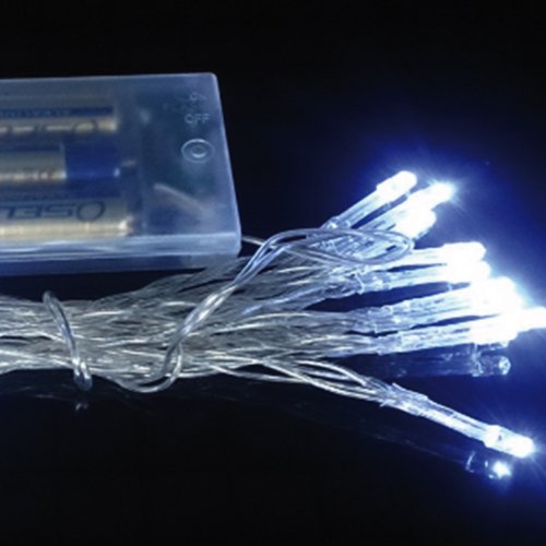 Led гирлянда Eurolamp 50шт 5м холодный белый LED-GL-50/5/60